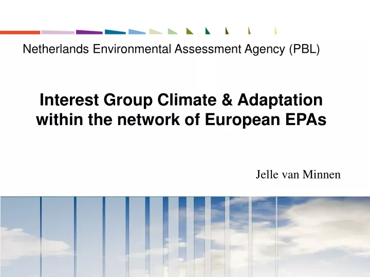 interest group climate adaptation within the network of european epas