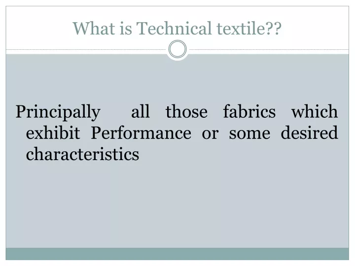 what is technical textile