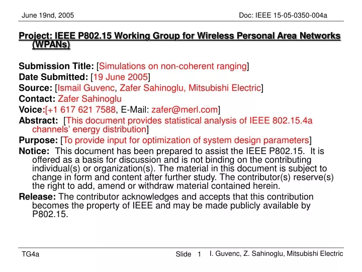 project ieee p802 15 working group for wireless