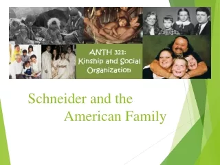 Schneider and the                American Family