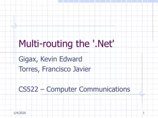 Multi-routing the '.Net'