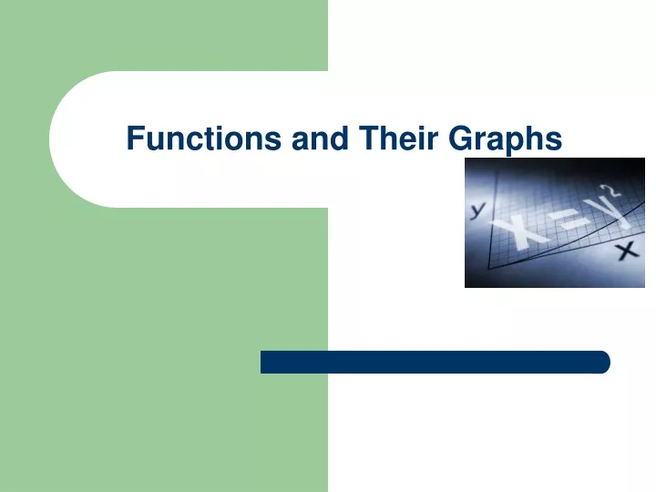 functions and their graphs