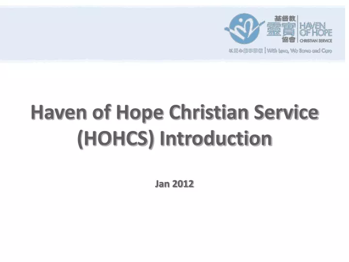 haven of hope christian service hohcs