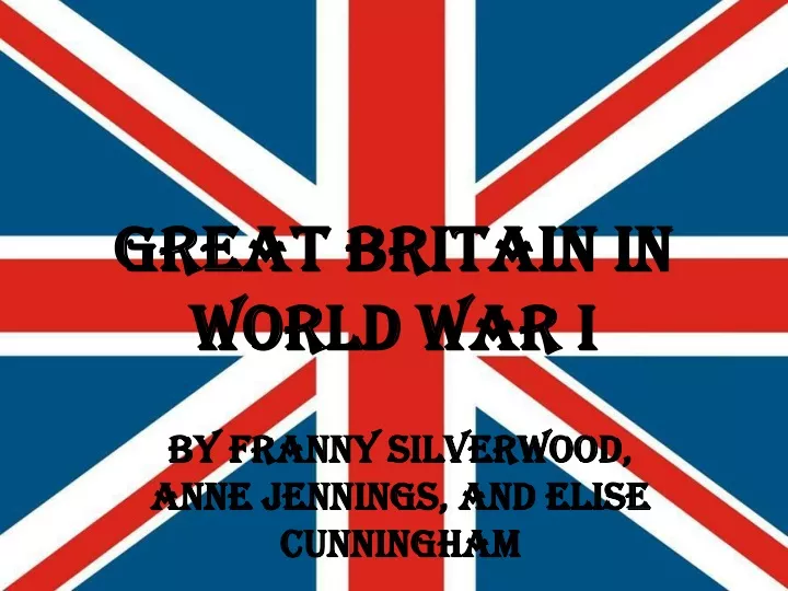 great britain in world war i