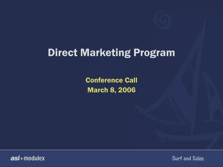 direct marketing program