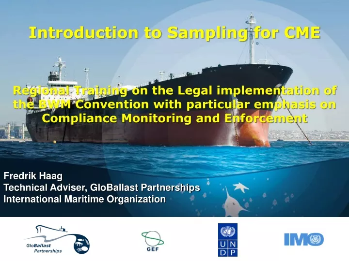 introduction to sampling for cme regional