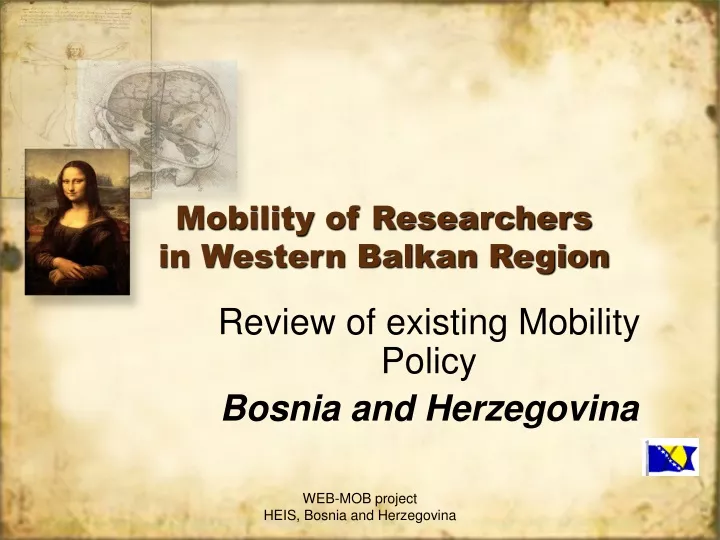 mobility of researchers in western balkan region
