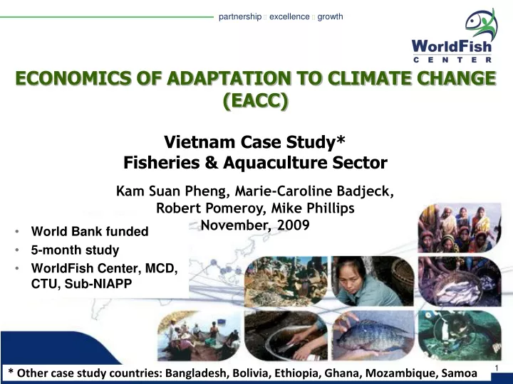economics of adaptation to climate change eacc vietnam case study fisheries aquaculture sector