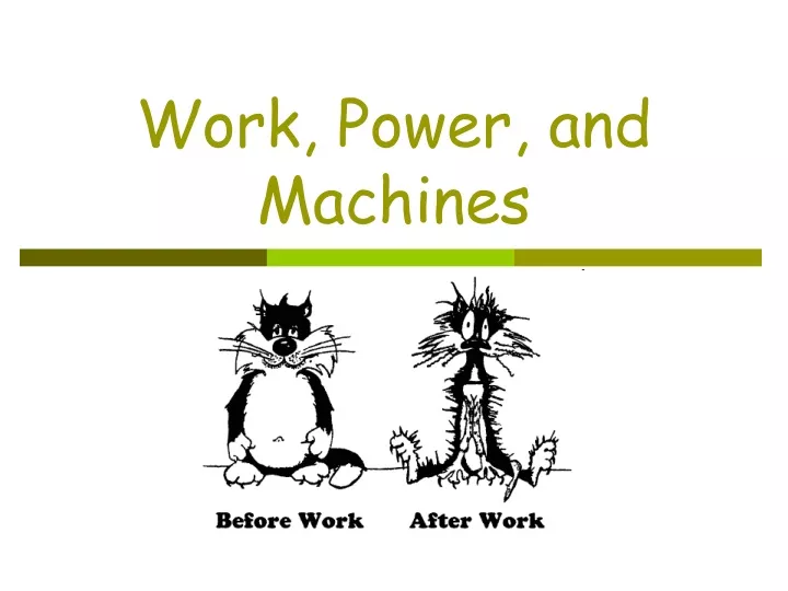 work power and machines