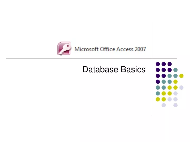 database basics