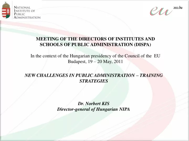 meeting of the directors of institutes