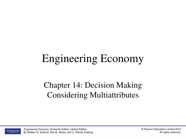 engineering economy