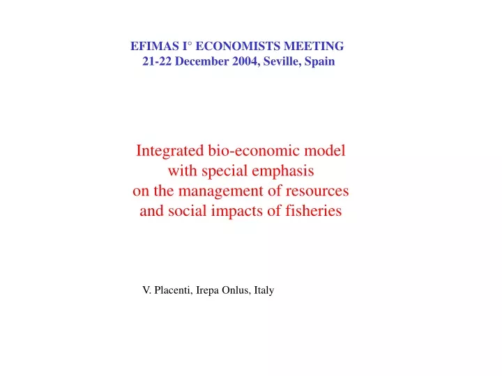 efimas i economists meeting 21 22 december 2004