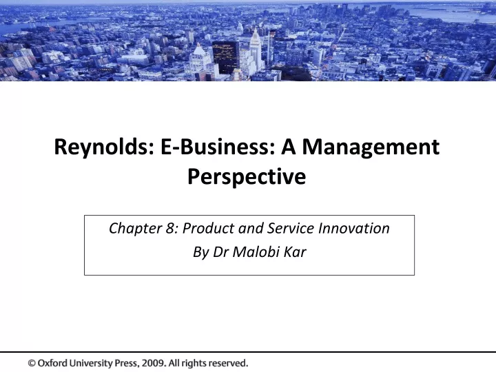 reynolds e business a management perspective