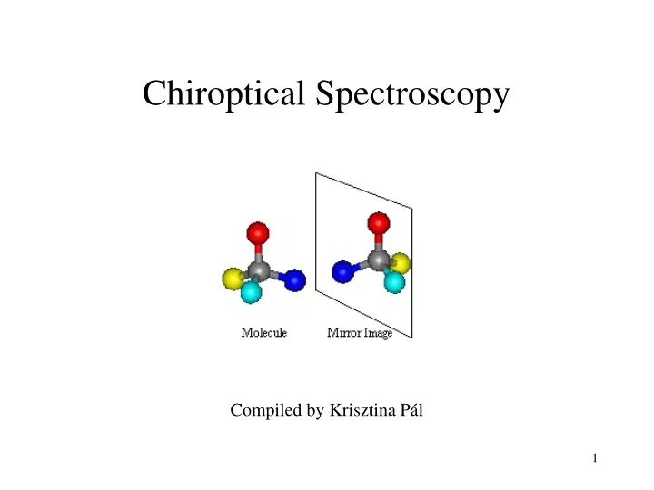 chiroptical spectroscopy