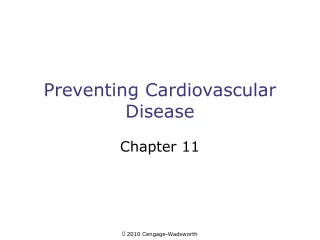 Preventing Cardiovascular Disease