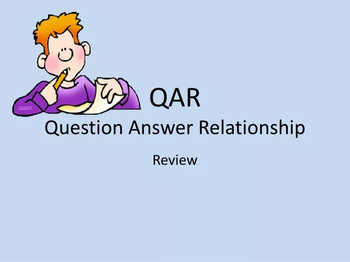 qar question answer relationship