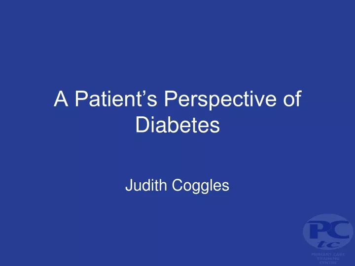 a patient s perspective of diabetes