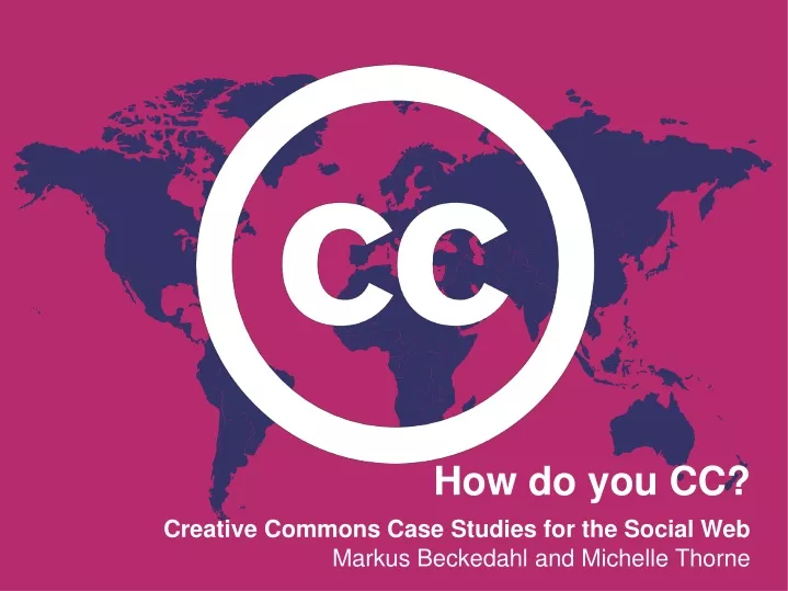 how do you cc creative commons case studies