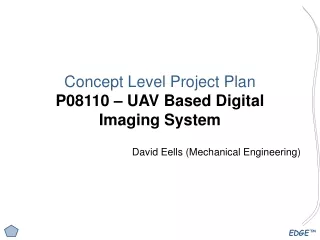 Concept Level Project Plan P08110 – UAV Based Digital Imaging System