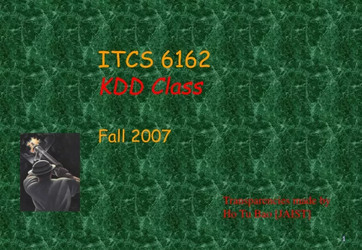 itcs 6162 kdd class fall 2007