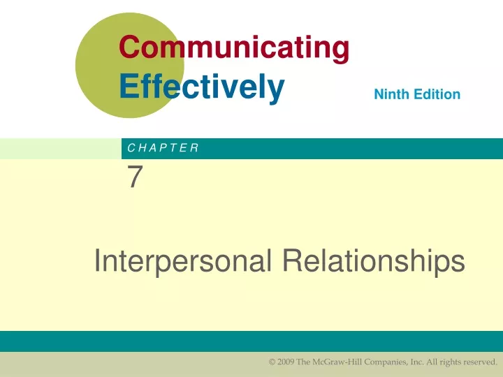 interpersonal relationships