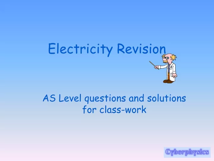 electricity revision