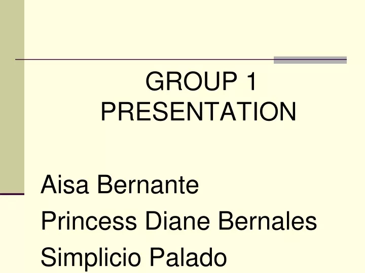 group 1 presentation aisa bernante princess diane