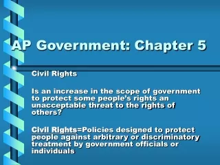 AP Government: Chapter 5