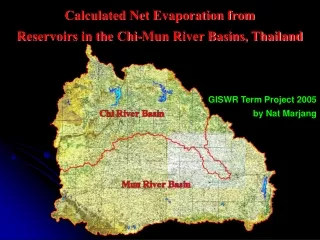 Calculated Net Evaporation from  Reservoirs in the Chi-Mun River Basins, Thailand