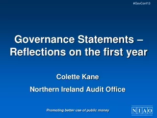 Governance Statements – Reflections on the first year