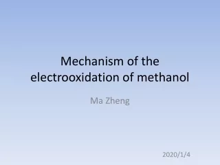 Mechanism of the electrooxidation of methanol