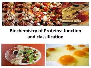 Biochemistry  of  Proteins :  function and classification