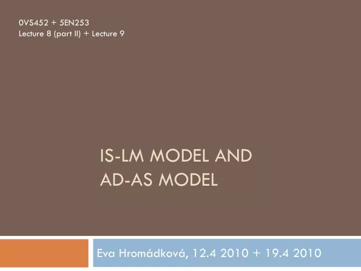 is lm model and ad as model