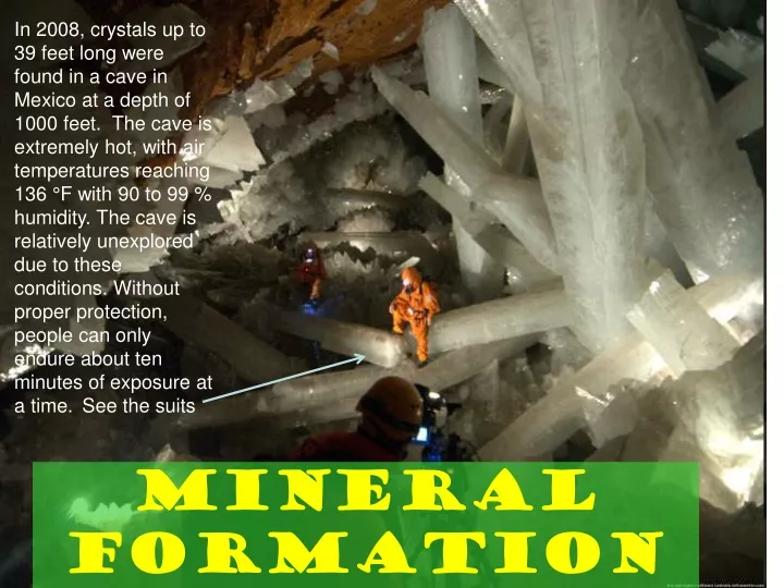 mineral formation