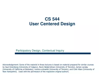 CS 544 User Centered Design