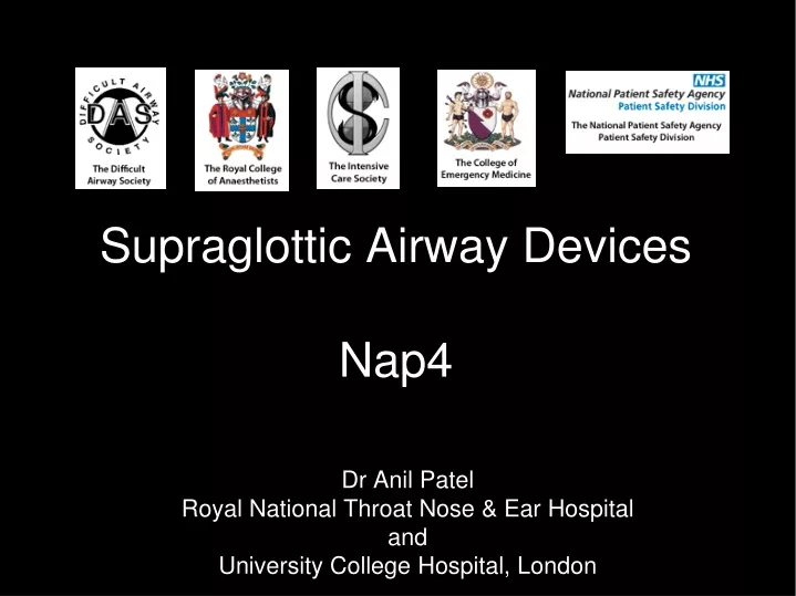 supraglottic airway devices nap4