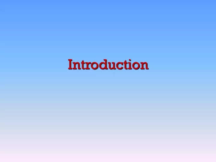 introduction