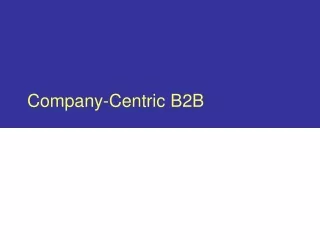 Company-Centric B2B