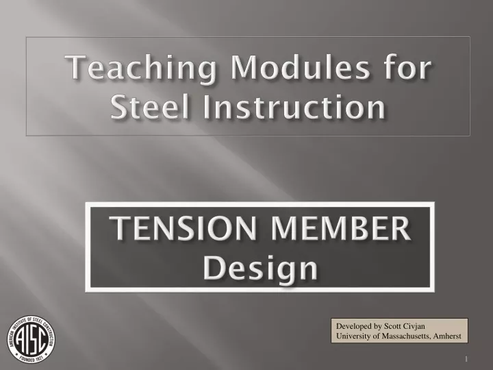 teaching modules for steel instruction