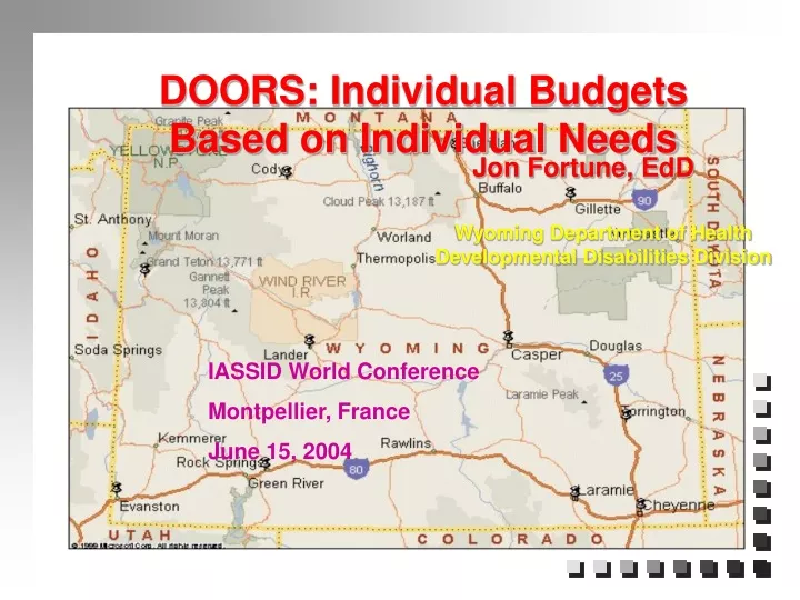 doors individual budgets based on individual needs