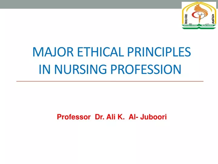 major ethical principles in nursing profession