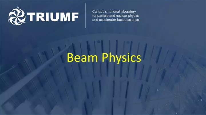 beam physics