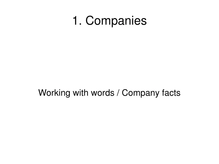 working with words company facts
