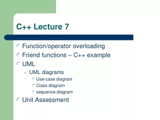 C++ Lecture 7