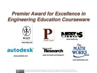 Premier Award for Excellence in Engineering Education Courseware