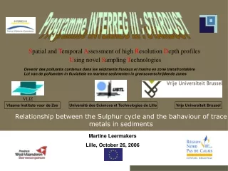 Programme INTERREG III : STARDUST