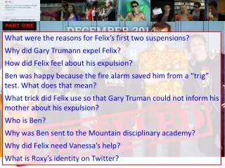 What were the reasons for Felix’s first two suspensions? Why did Gary Trumann expel Felix?