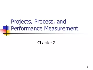 Projects, Process, and Performance Measurement
