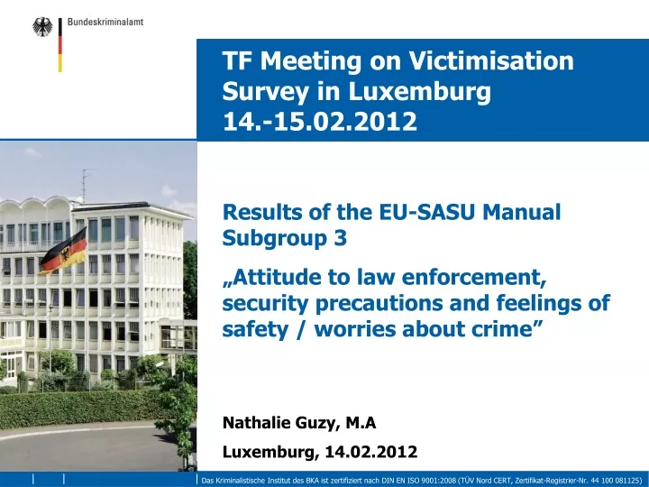 tf meeting on victimisation survey in luxemburg 14 15 02 2012